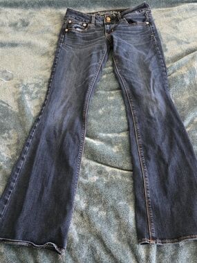 American Eagle Outfitters Dark Blue Flare Jeans